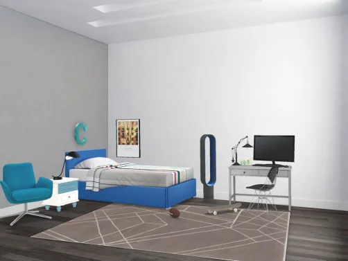 Teenage boys bedroom