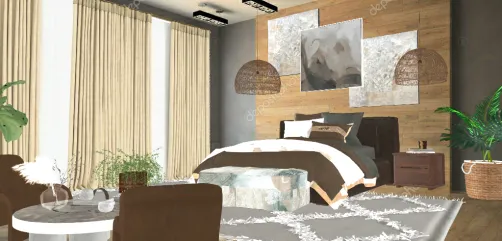 Earthy bedroom