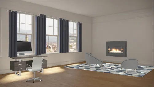 living room office 