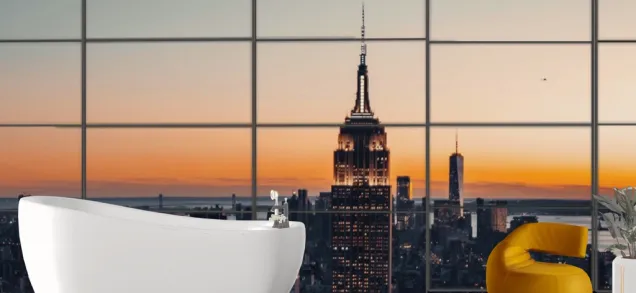 bathroom with view🌆