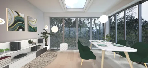 green dining room ✨