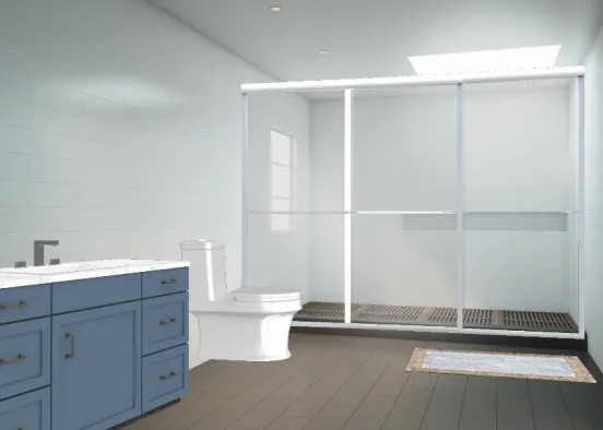 Banheiro suíte  Design Rendering