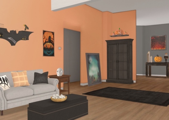 halloween living room Design Rendering