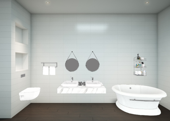 Modernes Badezimmer Design Rendering