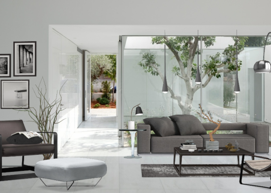 Modern Style~Living room Design Rendering