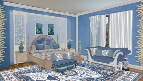 Moroccan traditional bedroom