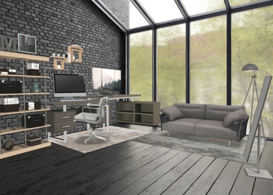 Office With A View Design Rendering