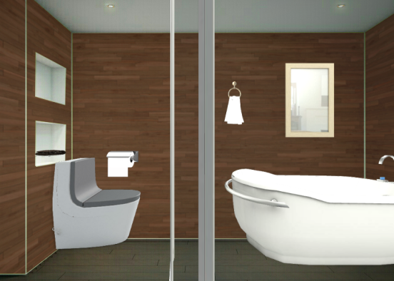 baño realista  Design Rendering
