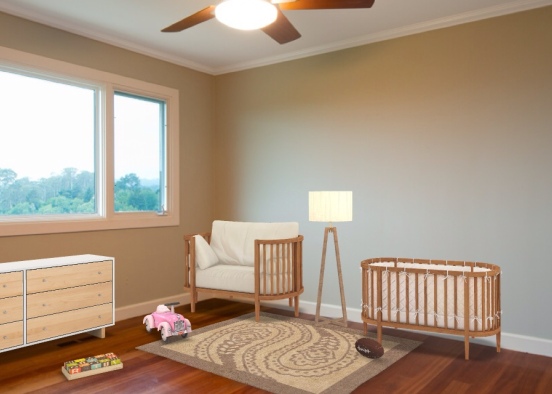 kid and baby bedroom  Design Rendering