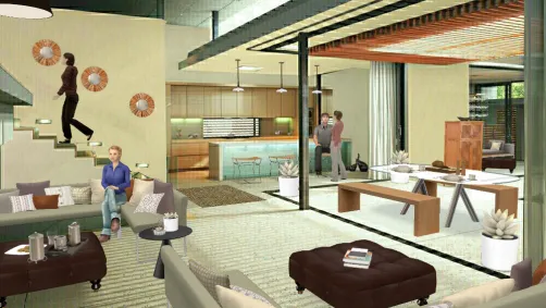 Cabaña at the beach.