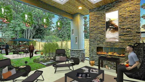 Outdoor at the family house.