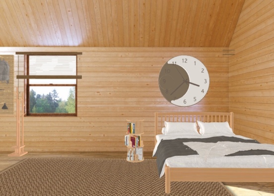 Cosy Wood Cabin!! Design Rendering