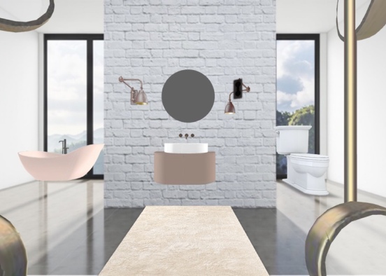 A models bathroom!!  Design Rendering