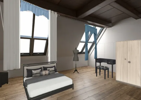 Dormitorio para hombre Design Rendering