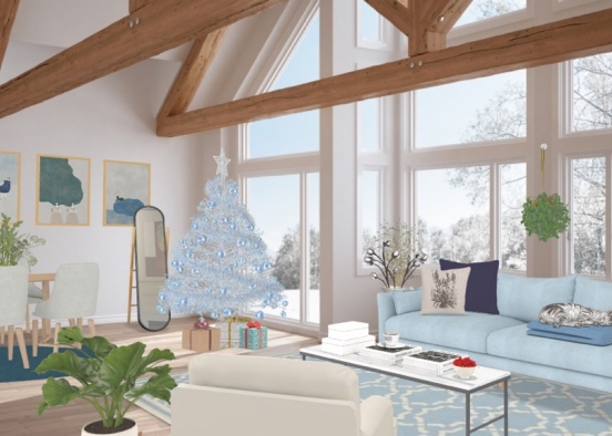 blue can be Christmas-y Design Rendering