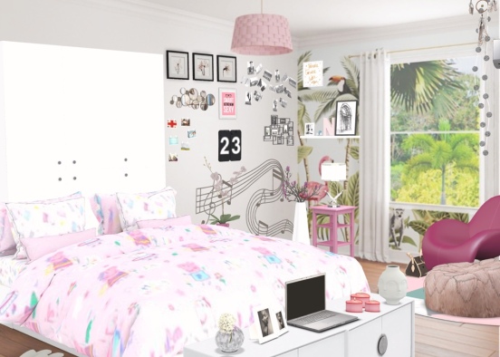girl's room  Design Rendering