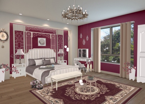 Royal Comfort Bedroom Design Rendering