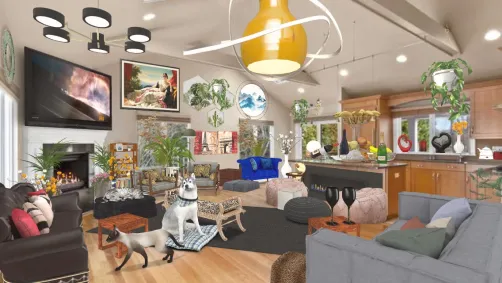 Small kitchen living room combo