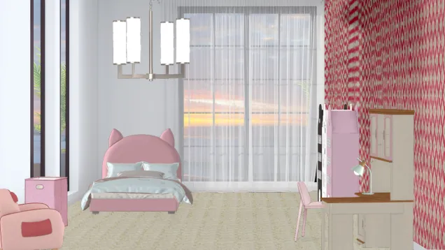 Pink little girl's room