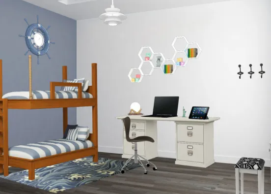 Ocean's bedroom Design Rendering
