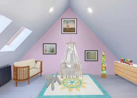 Baby Room  Design Rendering