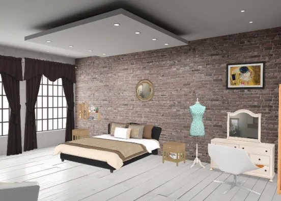 Dormitorio New York Design Rendering