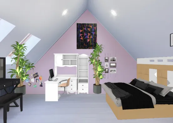 Dormitorio New York  Design Rendering