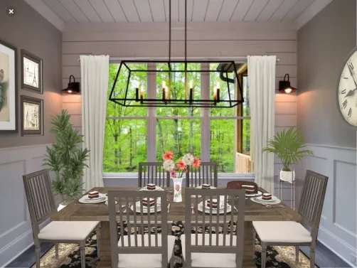 updated farmhouse dining