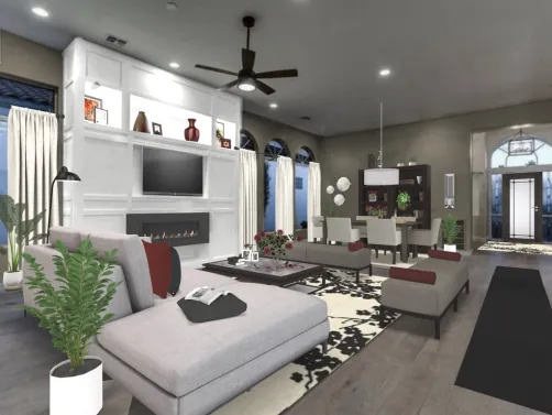 cozy family room