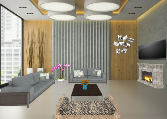 Livingroom desing Design Rendering