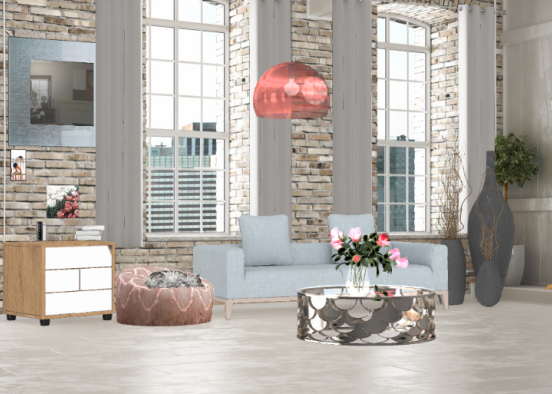 Pink And gray Design Rendering