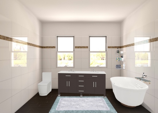 i also speak english 😂💗 anyways this is a simple bathroom i designed 🤩💜 Design Rendering