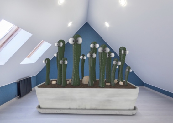 Um..... this is were I store my cacti 🌵  Design Rendering