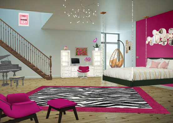 For the love of pink Design Rendering