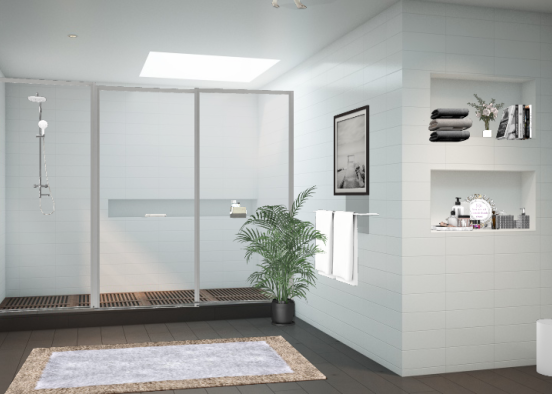 Beautiful  and spacious Bathroom  Design Rendering