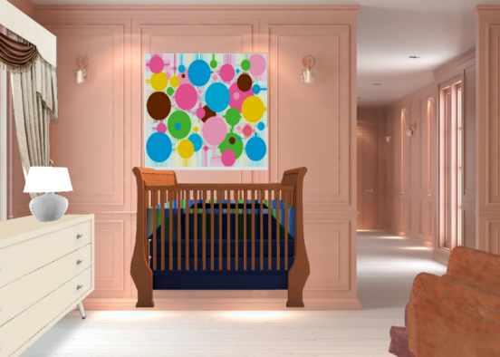 Small baby room by glori Design Rendering