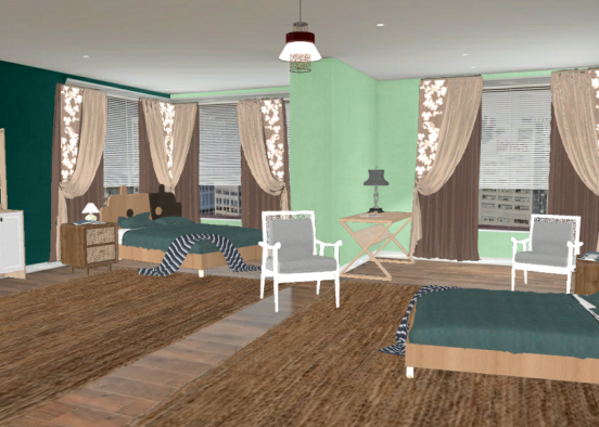 Hotel room by glori Design Rendering