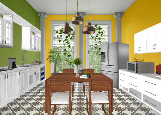 Lemon lime in kitchen by glori Design Rendering