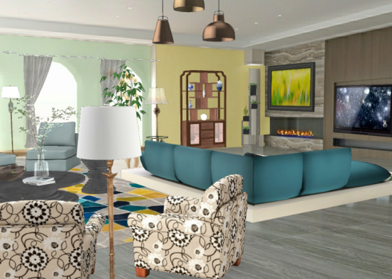 My large living room by glori Design Rendering