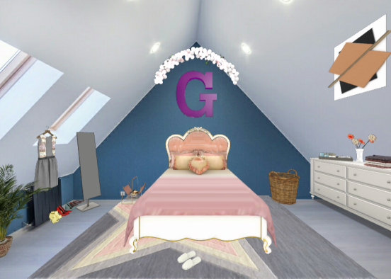 Georgia's bedroom  Design Rendering
