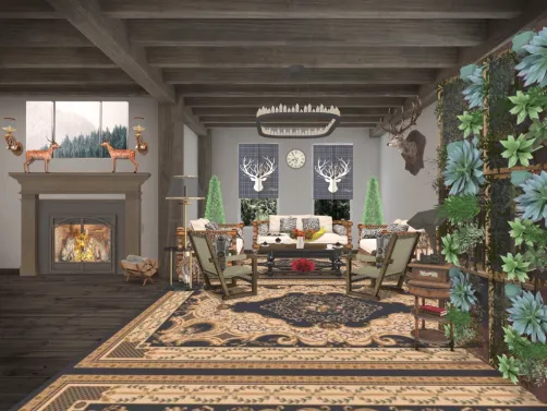 sala en el rancho 