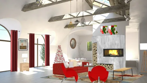 A christmas living room🎁🎄