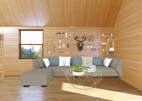 Florest living room Design Rendering