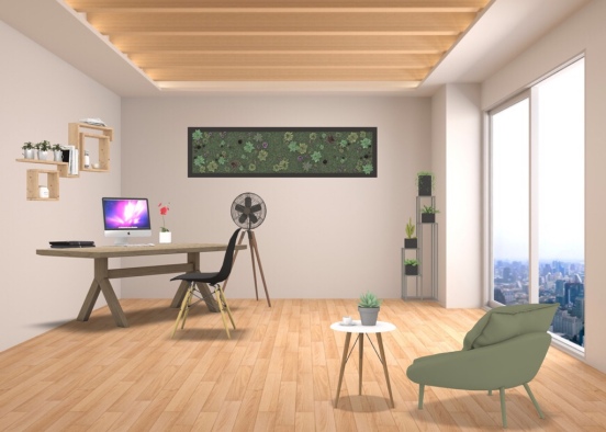 une petite salon et salle de détente ❤️❤️ Design Rendering