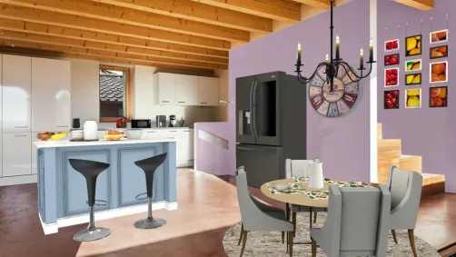 Modern Kitchen and Dining Area