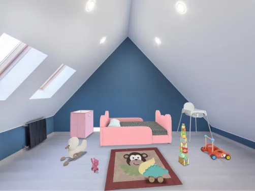 Chambre du bébé en bazar