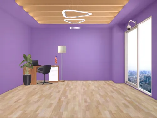 The purple office