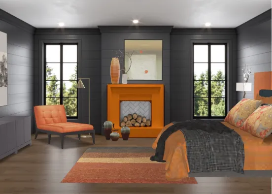 digging orange Design Rendering