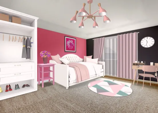 pink bedroom 👙💗 Design Rendering