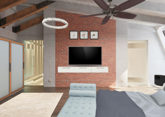 Perfect guest room  Design Rendering